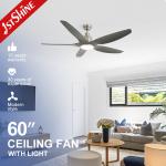 Energy Saving Dimmable LED Ceiling Fan Mulit Colors/OEM 10 for Motor 5 Plastic
