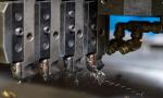6M Horizontal CNC Cut Machine 10000 Ton , Hydraulic V Grooving Machine For Metal