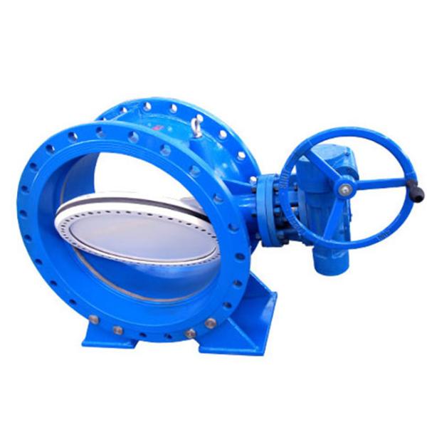 Soft Seated Two Flanged End Eccentric Butterfly Valve For Clear Water