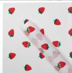 Wholesale of foreign trade brushed strawberry matte waterproof flower wrapping