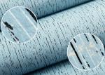 Soundproof Contemporary Wall Covering Durable With Sky Blue Color , Non Woven