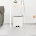 11.5L*2 Stainless Steel Soft Close Square Pedal Trash Bin for Living Room and