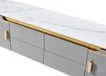 Marble Living Room Coffee Table TV Cabinet Set