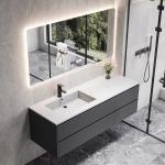 Hotel Wall Mounted Bathroom Cabinet Modern Bathroom Mirrored Cabinet With LED