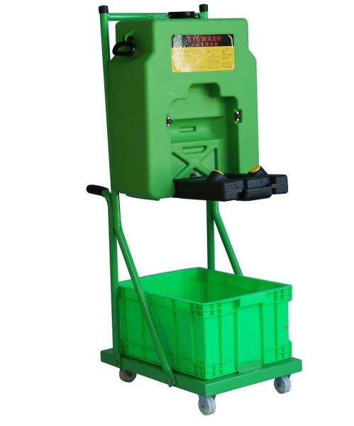 14gallon Green Trolley portable eyewash emergency eyewash 53L ABS portable eye