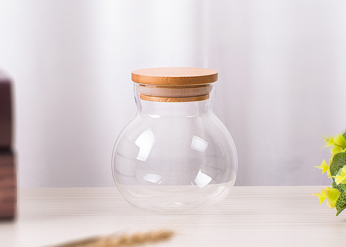 550ml Glass Food Storage Jars High Borosilicate Glass Unique Shape