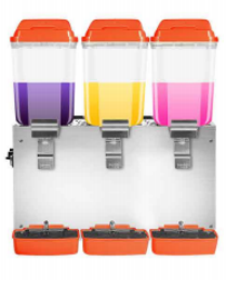 16l Large Capacity Hopper Food Pvc Cylinder Stainless Steel Handle Juice Dispenser 110V