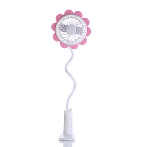 Wholesale Sunflower Clip fan rechargeable battery operated clip on mini usb desk fan from china suppliers