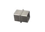 V2A V4A 180 Degree Straight Connector For Square Stainless Steel Handrail