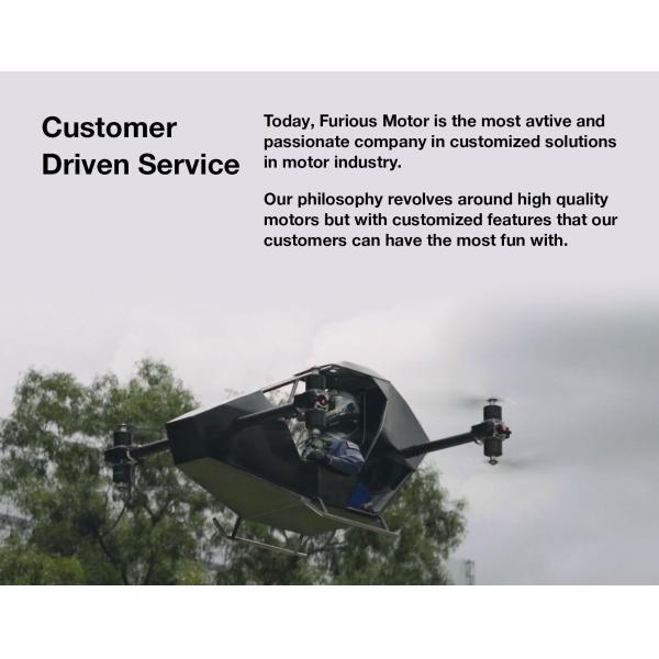 IP68 Waterproof Brushless Thruster Motor 55KG Thrust 10KW