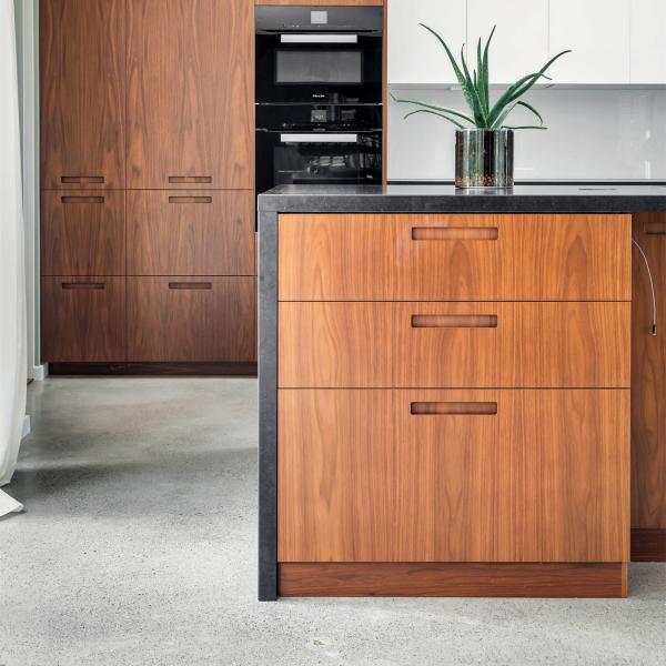 Complete Modern Kitchen Matt Small Wood Cabinet Handless