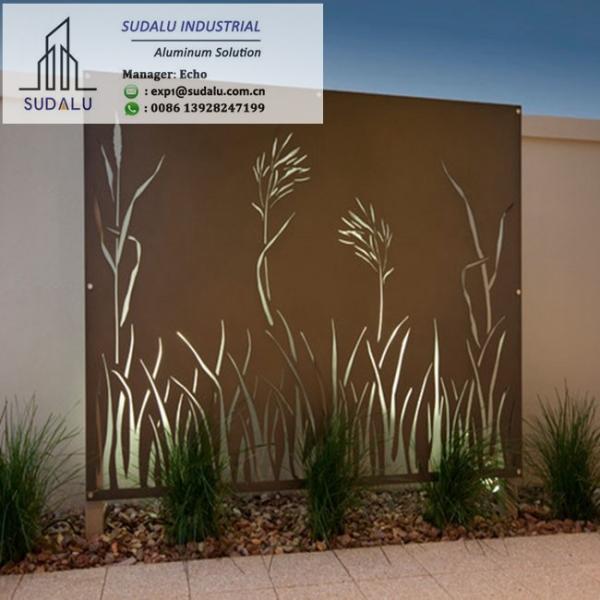 SUDALU Outdoor Free Customized Design Service Perforated Metal Laser Cut