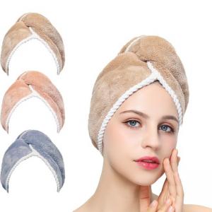 Wholesale Salon Shower Microfiber Turban Towel For Long Hair Super Water Absorbency from china suppliers