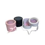 Silk Ribbon PVC Window Cardboard Flower Boxes Offset Printing