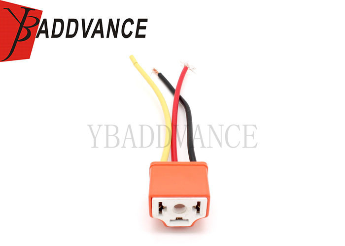 3 Pin Female Wiring Harness Pigtail H4/9003/HB2 Ceramic Headlight Connector