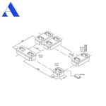 ACE Professional Supply Casting Steel Double Container Raised Foundation Socket