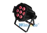 RGBWA + UV 6 In 1 Par Cans Stage Lights , Color Changing Led Lights 7×12W