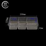 Disposable Rectangle PET Plastic Biscuit Tray for Cookies Food Packaging