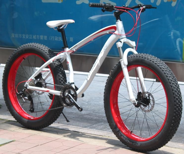 21 24 27 Speed Adult 26 Inch Fat Tire Mountain Bike