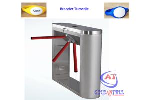 Wholesale Conveniet Use Swimming Pool / Gym Tripod Turnstile Gate , Bracelet Reader from china suppliers