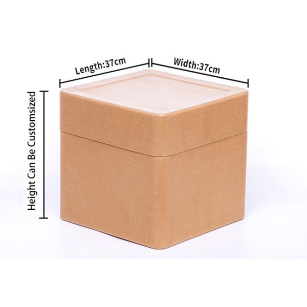 280gsm Size Custom Square Fiber Drum Fiber Drum Barrel For Flexible Packaging Solutions