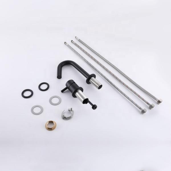 SUS304 Stainless Steel Single Hole Single Handle Basin Mixer in Chrome Matte Black Gold Sn