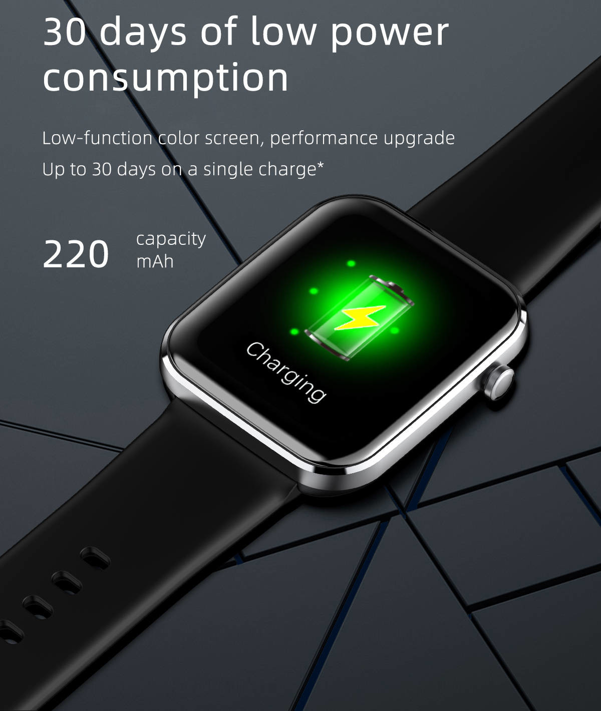 1.69" Display Fitness Smart Watches Heart Rate Detection BLE4.0 FPC Antenna