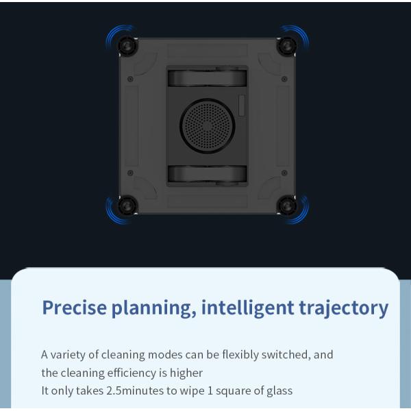 US Plug Rise Exterior Window Cleaning Robot with Remote Control and 500mAn Lithium Battery