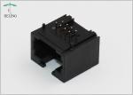 Eight Positions RJ 45 Network Jack Unshielded Tab Up Right Angle For Gateway