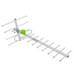 Long Range 4K Amplified Digital Tv Antenna Indoor Outdoor 15dBi Gain