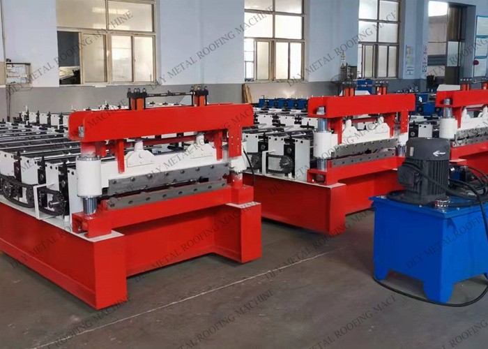 Q235 Roof Sheet Metal 380v Glazed Tile Roll Forming Machine For Ppgi