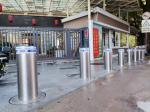 316 Stainless Steel Automatic Retractable Parking Bollards With Reflective