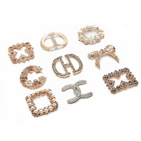 Fashione Crystal Stone Rhinestone Metal Shoe Buckle Decoration