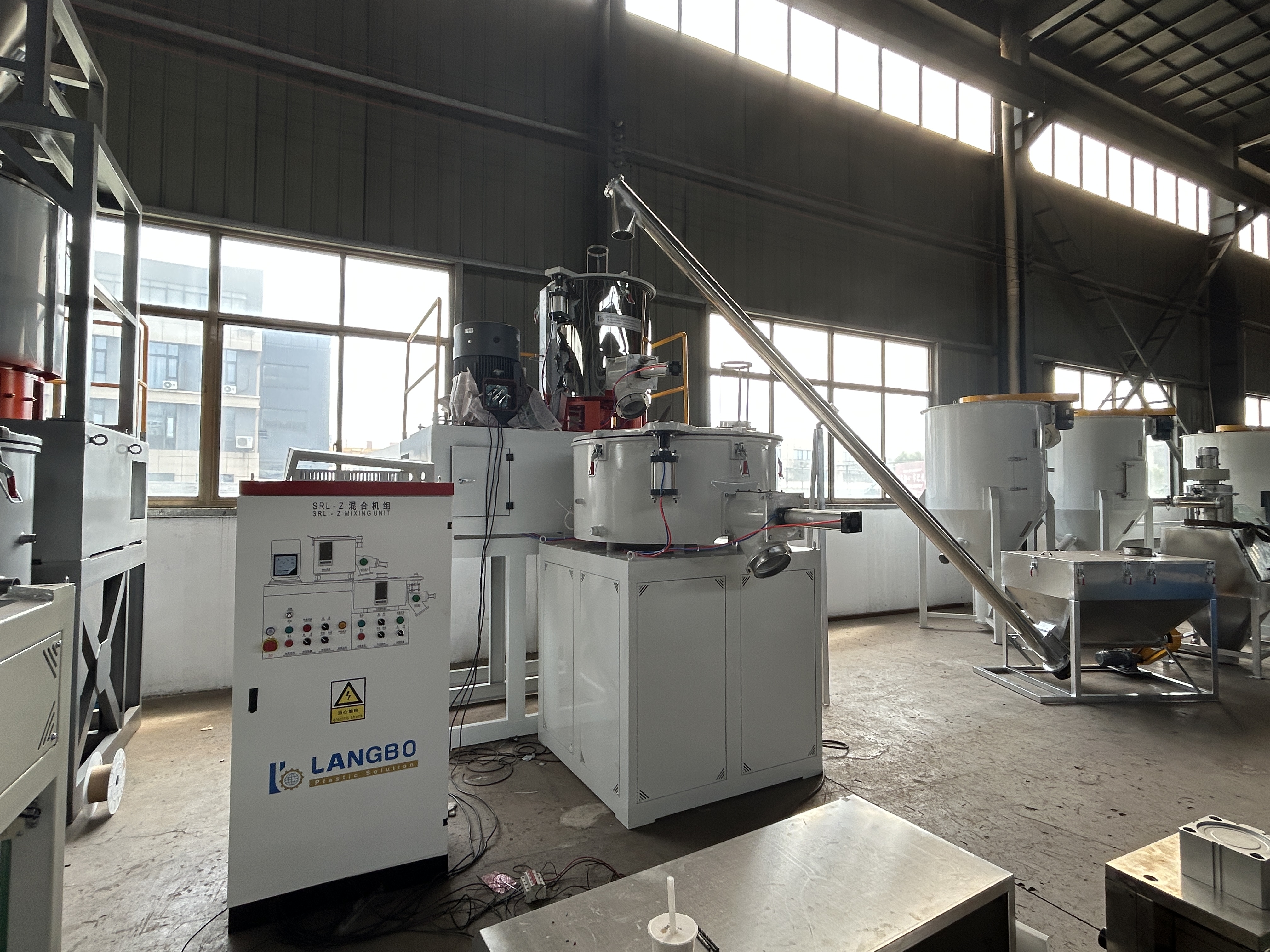 Durable Plastic Powder Mixing Machine With ABB Inverter For Hot And Cold Mixing Of PVC Pipes