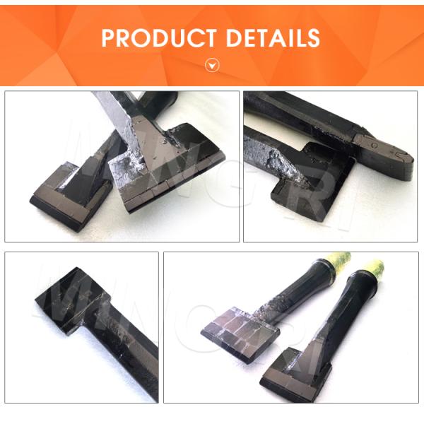 High Wear Resistance Tungsten Carbide Tamping Tines For Railway Construction Equipment