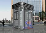 Enviroment Friendly Garden Tempered Glass Prefabricated Guard Booths Beautiful