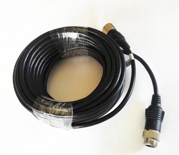 Quality 6 Poles M12 Screw Lock Driving Reverse Camera Cable PVC Insulation for sale