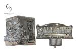Luxury Silver Plated Plastic Coffin Corner Funeral Decoration Supplies Wholesale