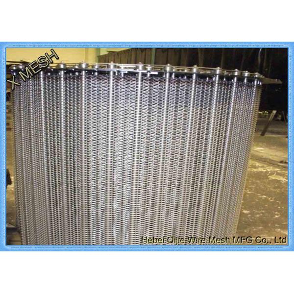 304 316 Ss Wire Mesh Conveyor , Stainless Steel Conveyors Food Processing