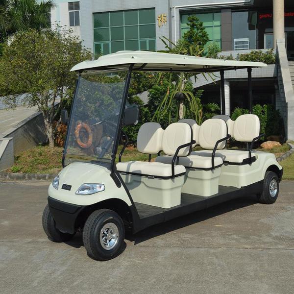 Popular Outdoor 6 Seater Golf Cart With Aluminum Rim , 48V Battery Voltag