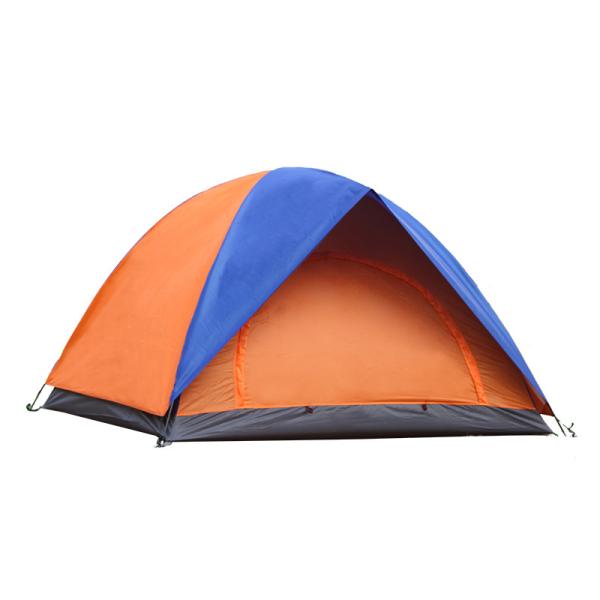 3 to 4 Person One Door Double Layer Waterproof Outdoor Folding Tent with a Free