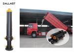 Dump Truck Multi Stage Hydraulic RAM Cylinder Eamless Steel Pipe With Piston Eye