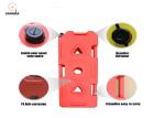 Red Color Plastic Fuel Tanks For Cars , Anti Rust 3 Gallon Portable Fuel Tank