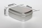 100ml Square Aluminum Box 84 * 64 * 26 Soap Tea Sugar Biscuit Packaging Metal