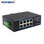 Din Rail Mount Industrial SFP Ethernet Switch 1.25G SFP slot to 8 10/100