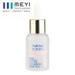 Screen Printed Glass Oil Dropper Bottle 15ml Flat Shoulder Cosmetic