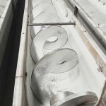 5t/H SS316 Mud Auger Shaftless Screw Belt Conveyor For Dyeing Sewage Treatment