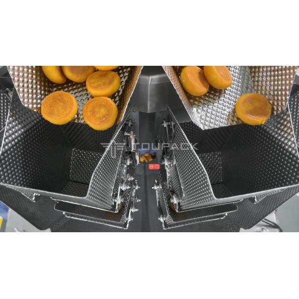 Automatic Multihead Weigher Pouch Mini Croissant Bun Small Bread Granule Vffs Packing Machine