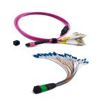 Singlemode 12 Fiber Optic MPO MTP Cable Low Insertion Loss 3.0mm Ruggedised