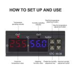 STC-3028 Humidity And Temperature Controller AC 220V DC 12V 24V
